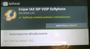 Konfiguracja VoIP na Android