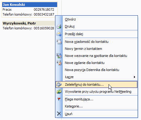 Konfiguracja central telefonicznych: Integracja centrali telefonicznej z systami CRM i programami pocztowymi Outlook, Lotus