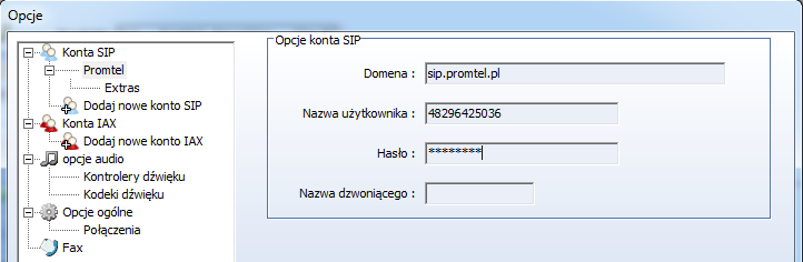 Konfiguracja VoIP na Windows 8