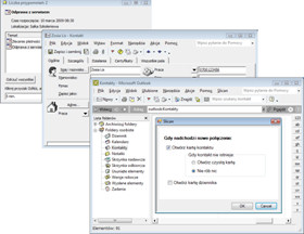 Oprogramowanie do central SLICAN - Plugin dla programu MS Outlook umożliwia integrację funkcji centrali telefonicznej Slican z programem pocztowym